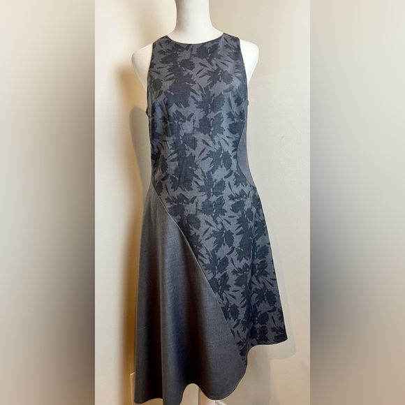 Banana Republic Asymmetrical Bias Cut wool blend DRESS - Picture 3 of 8